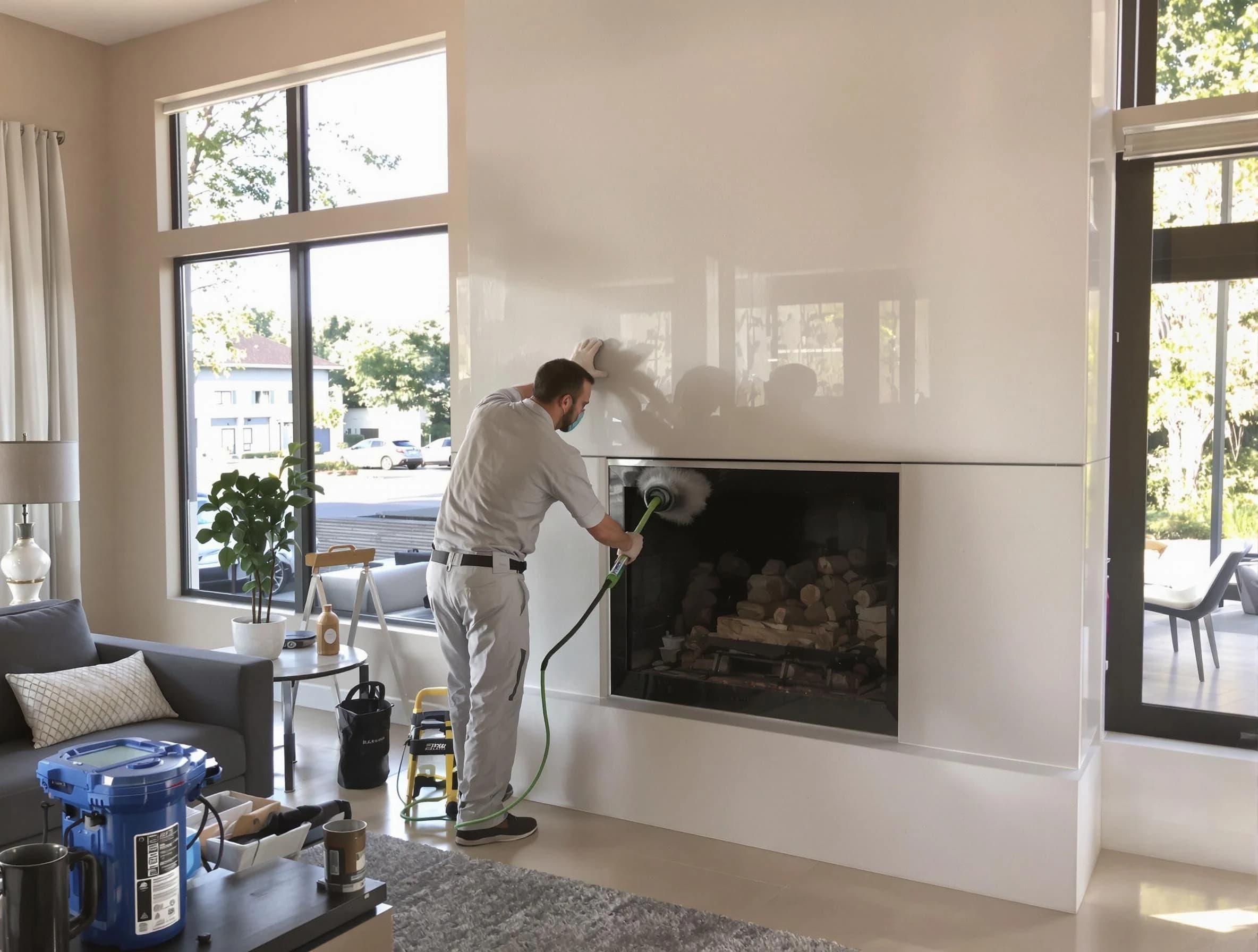 Provo Chimney Sweep performing thorough soot removal in Provo, UT