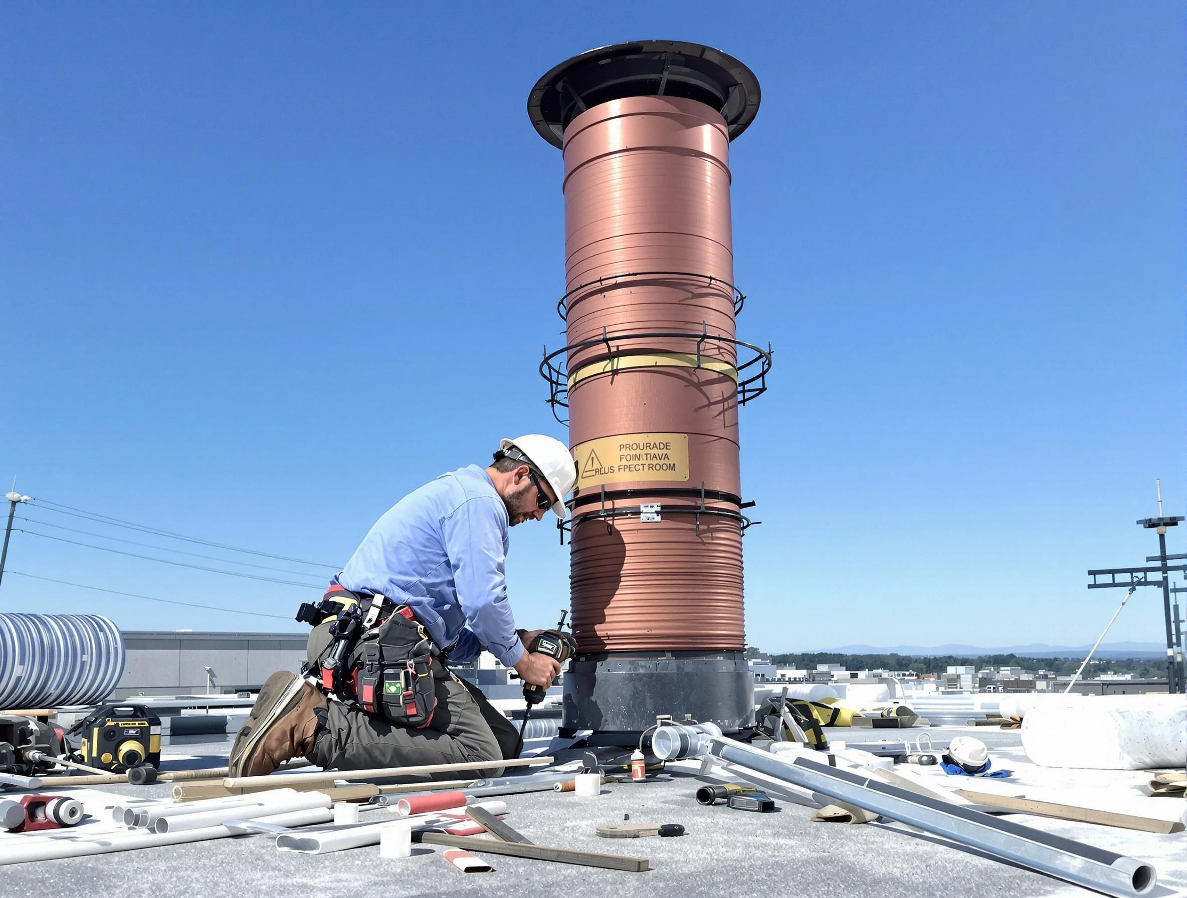 Installed chimney liner by Provo Chimney Sweep in Provo, UT