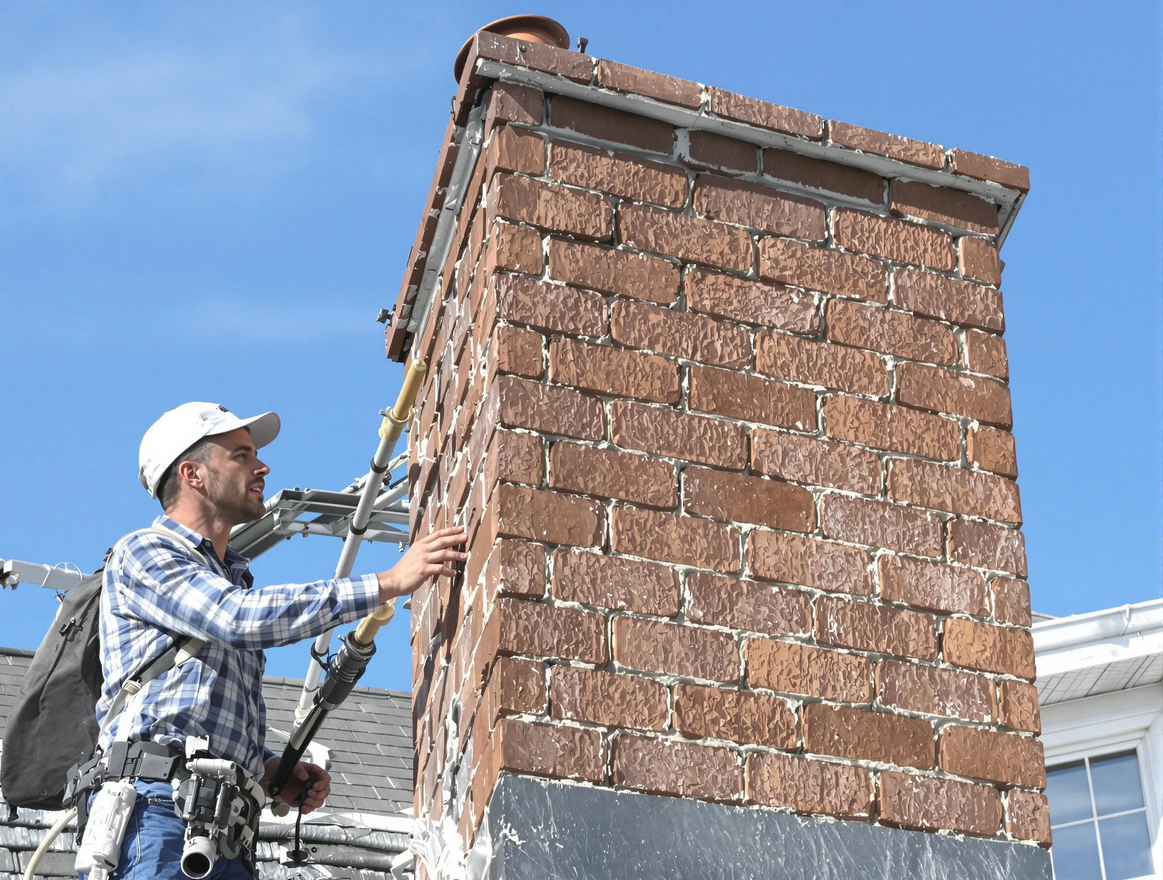 Brickwork for a chimney rebuild by Provo Chimney Sweep in Provo, UT