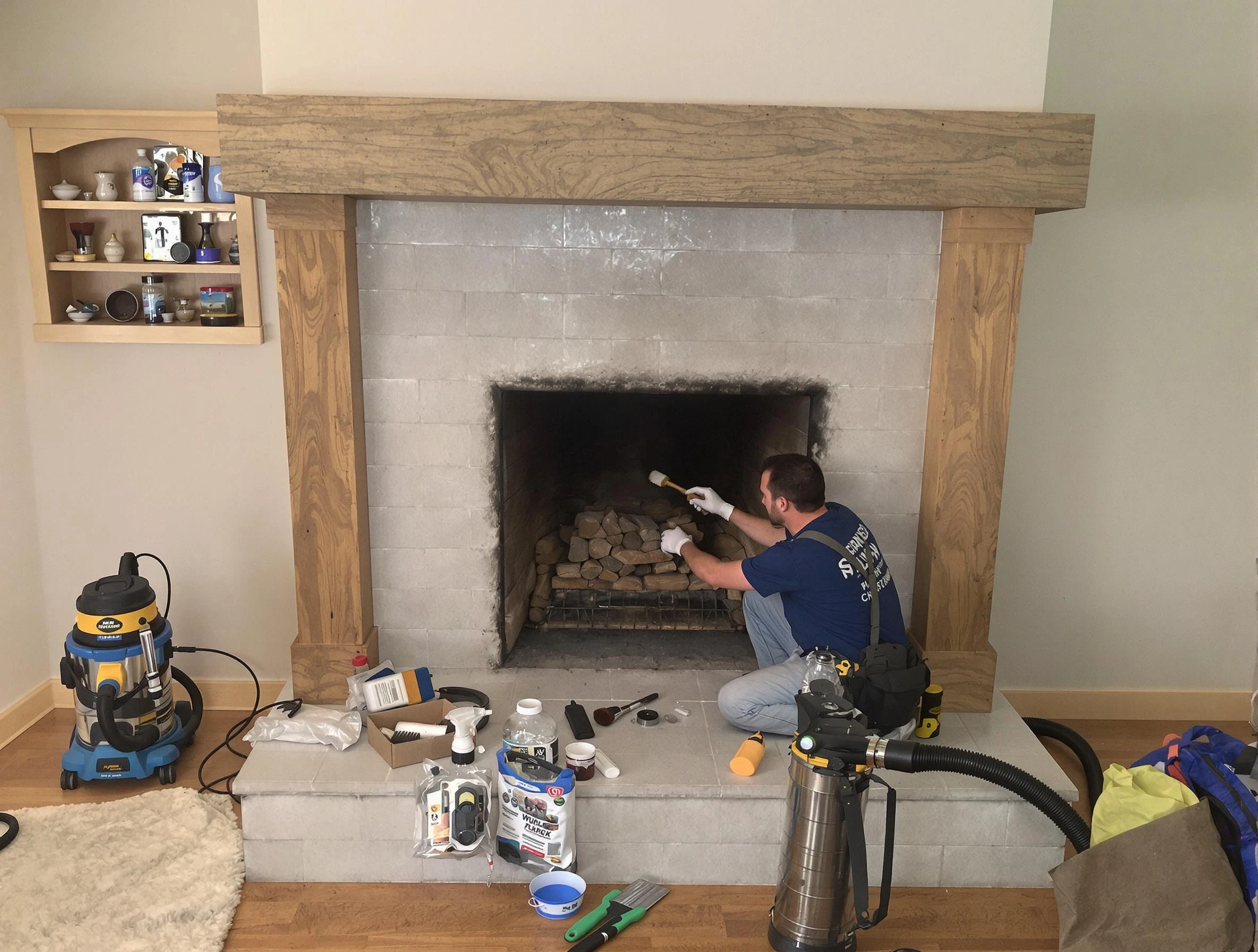Detailed creosote removal process by Provo Chimney Sweep in Provo, UT