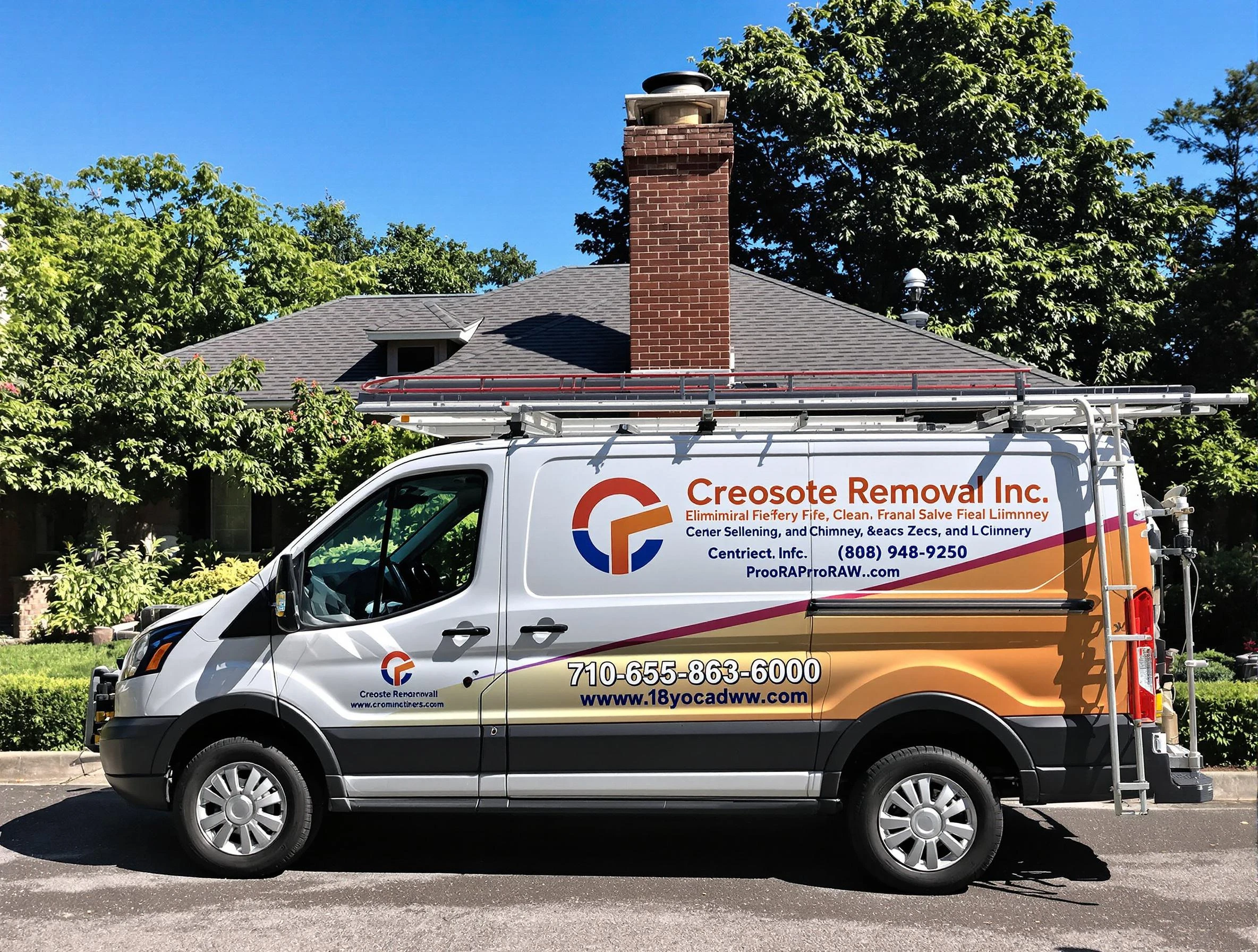 Provo Chimney Sweep technician removing creosote safely in Provo, UT